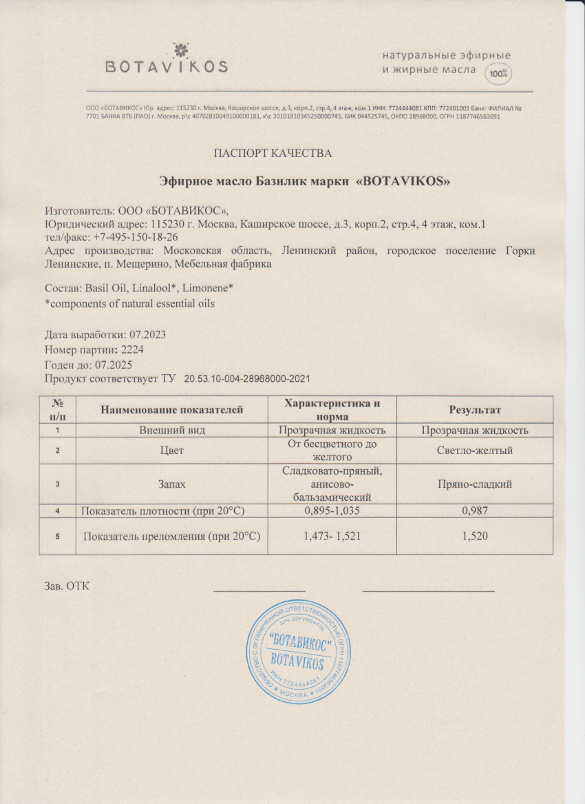 Паспорт №072023